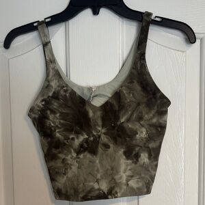 Lululemon Athletica Tie-Dye Tank Top in Black and Gray